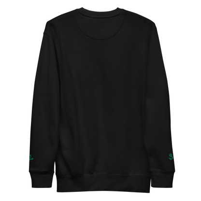 Premium Sweatshirt with Embroidery GREEN-LOGO | STAYLACRA Anime Collection 1