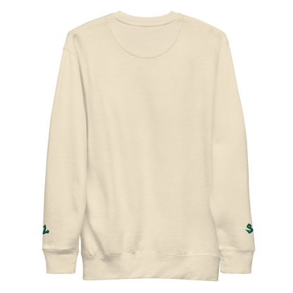 Premium Sweatshirt with Embroidery GREEN-LOGO | STAYLACRA Anime Collection 1