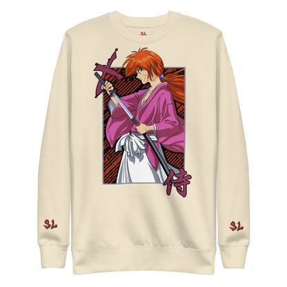 Premium Sweatshirt with Embroidery RED-LOGO | STAYLACRA Anime Collection 1