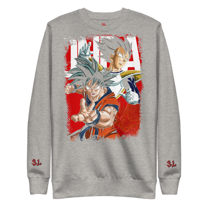 Premium Sweatshirt with Embroidery RED-LOGO | STAYLACRA Anime Collection 1