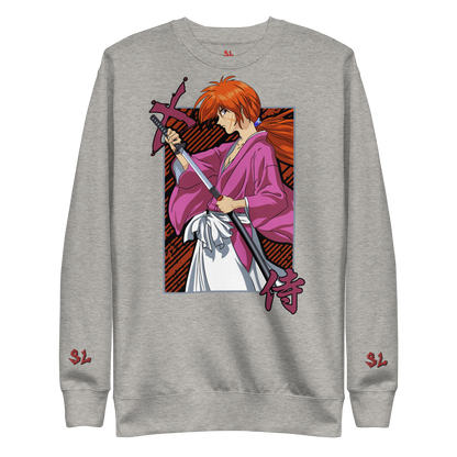 Premium Sweatshirt with Embroidery RED-LOGO | STAYLACRA Anime Collection 1