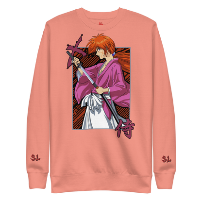 Premium Sweatshirt with Embroidery RED-LOGO | STAYLACRA Anime Collection 1