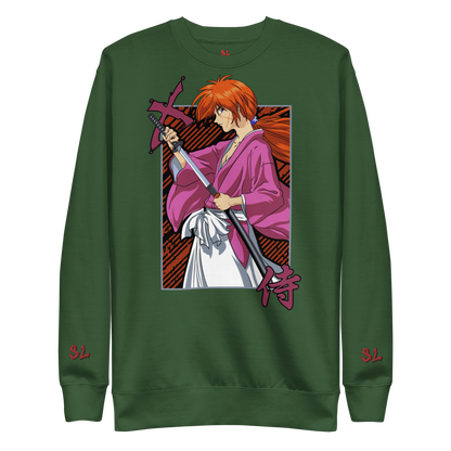 Premium Sweatshirt with Embroidery RED-LOGO | STAYLACRA Anime Collection 1