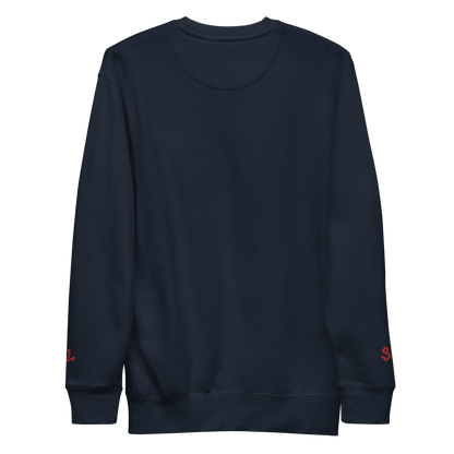 Premium Sweatshirt with Embroidery RED-LOGO | STAYLACRA Anime Collection 1