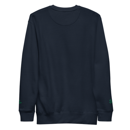 Premium Sweatshirt with Embroidery GREEN-LOGO | STAYLACRA Anime Collection 1