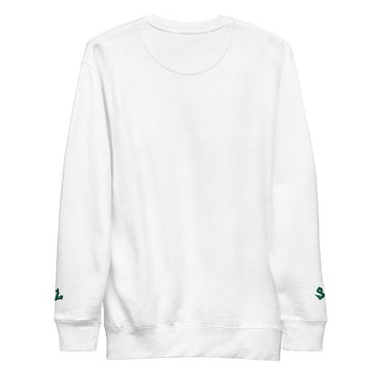 Premium Sweatshirt with Embroidery GREEN-LOGO | STAYLACRA Anime Collection 1